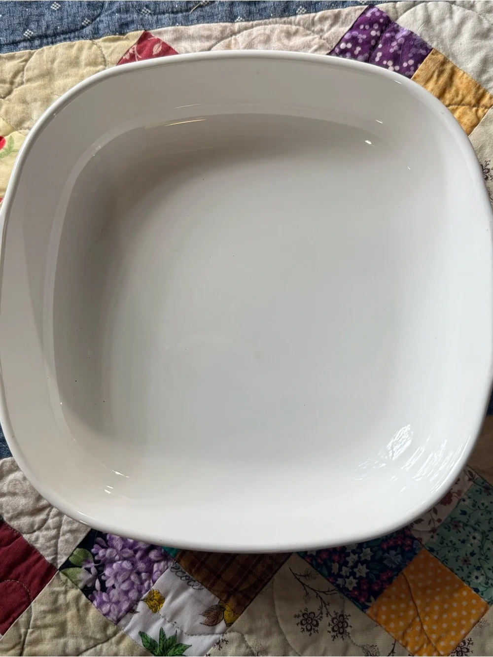 Vintage Corning Ware Blue Floral P-9-B 9” Square Casserole Dish USA